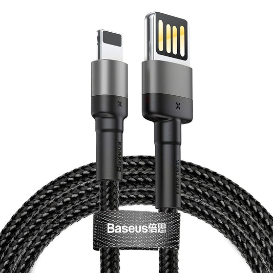 Kabel za Prijenos Podataka i Punjenje USB-A - Lightning Baseus Cafule, 18W, 2m, Sivi CALKLF-HG1
