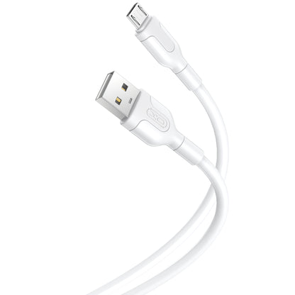Kabl za Prenos Podataka i Punjenje USB-A - microUSB XO Design NB212, 18W, 1m, Beli
