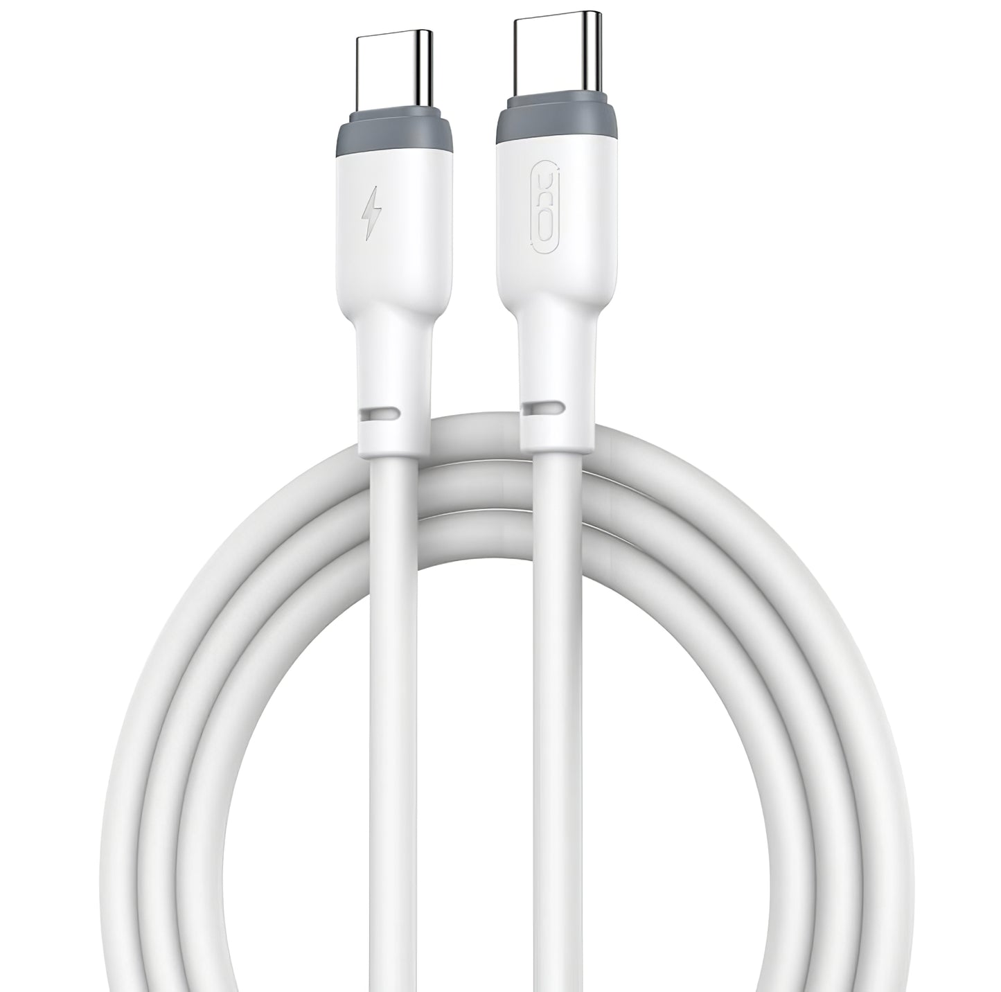 USB-C Data and Charging Cable - USB-C XO Design NB208B, 60W, 1m, White 