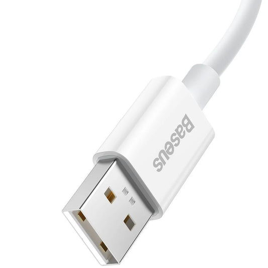 Kabel za Prijenos Podataka i Punjenje USB-A - USB-C Baseus Superior Series, 65W, 1m, Bijeli CAYS000902
