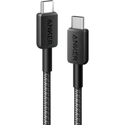 Kabl za prenos podataka i punjenje USB-C - USB-C Anker 322, 60W, 0.9m, Crni A81F5G11