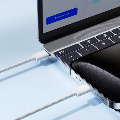Kabl za Prenos Podataka i Punjenje USB-C - USB-C Joyroom S-A45, 60W, 1m, Beli