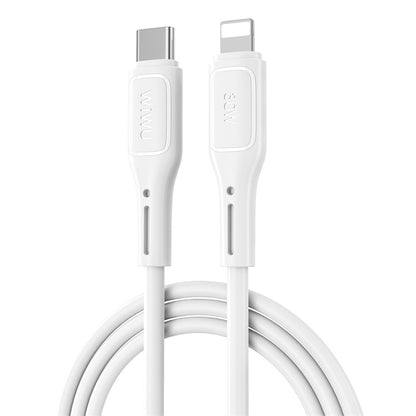 Kabel za Prijenos Podataka i Punjenje USB-C - Lightning WiWu Wi-C043E Starlink, 30W, 1m, Bijeli
