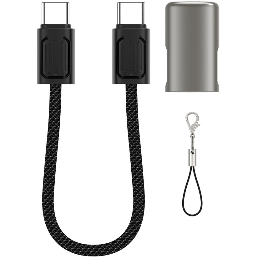 Kabel za Prijenos Podataka i Punjenje USB-C - USB-C WiWu Wi-C040, 100W, 0.15m, Crni