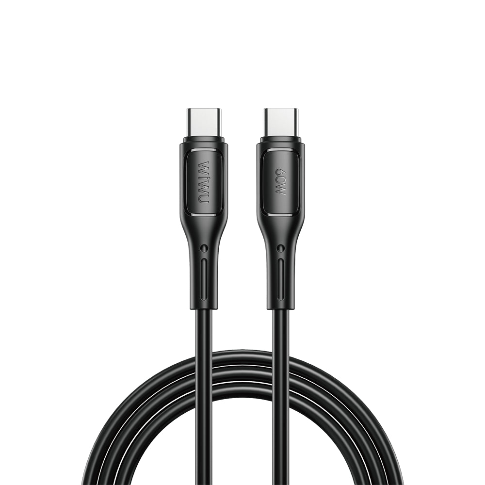 Kabel za Prijenos Podataka i Punjenje USB-C - USB-C WiWu Wi-C043E Starlink, 60W, 1m, Crni