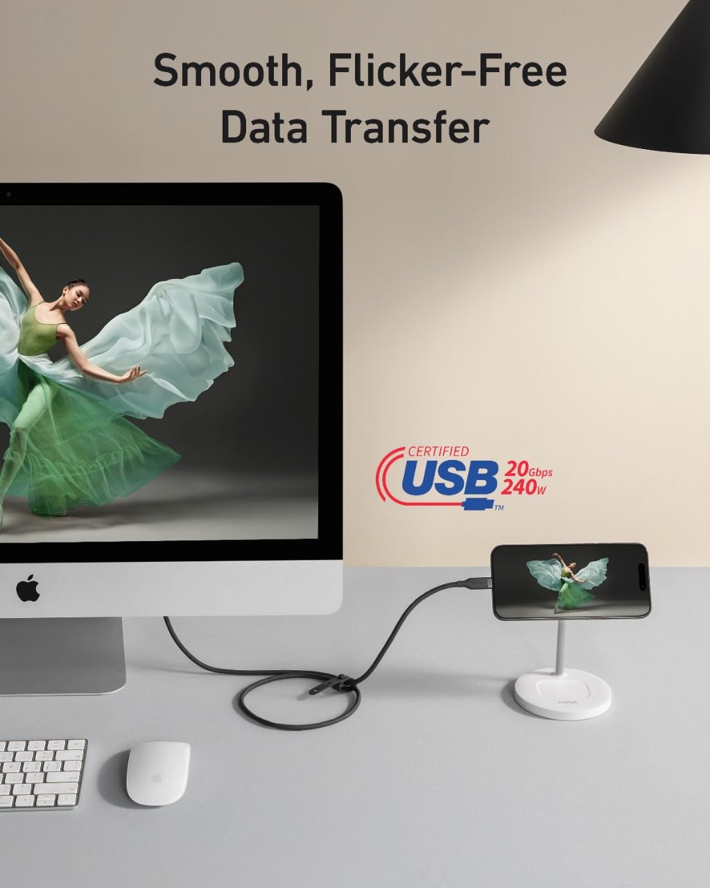 Kabel za Prijenos Podataka i Punjenje USB-C - USB-C Anker, 240W, 0.9m, Crni A80N1H11