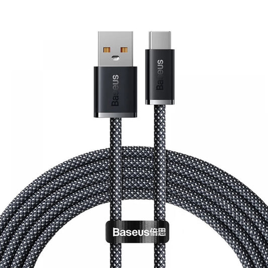 Kabl za Prenos Podataka i Punjenje USB-A - USB-C Baseus Dynamic Series, 100W, 2m, Sivi CALD000716