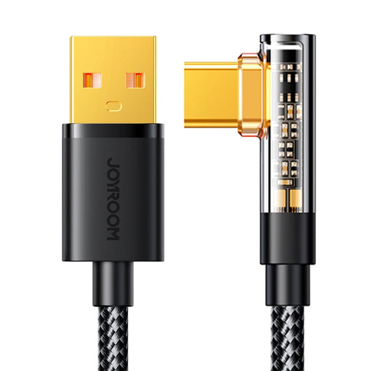Kabl za podatke i punjenje USB-A - USB-C Joyroom S-UC027A6 Angled, 60W, 1.2m, Crni