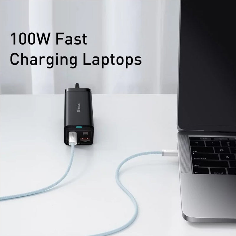 Kabl za prenos podataka i punjenje USB-C - USB-C Baseus Dynamic Series, 100W, 1m, Plavi CALD000203
