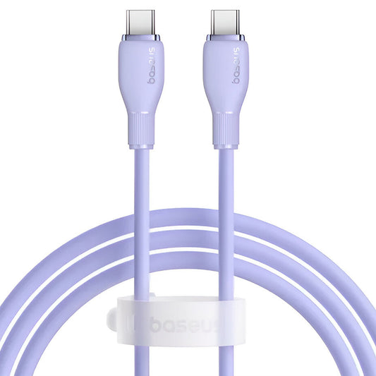 Kabl za Podatke i Punjenje USB-C - USB-C Baseus Pudding, 100W, 1.2m, Ljubičasti P10355702511-00