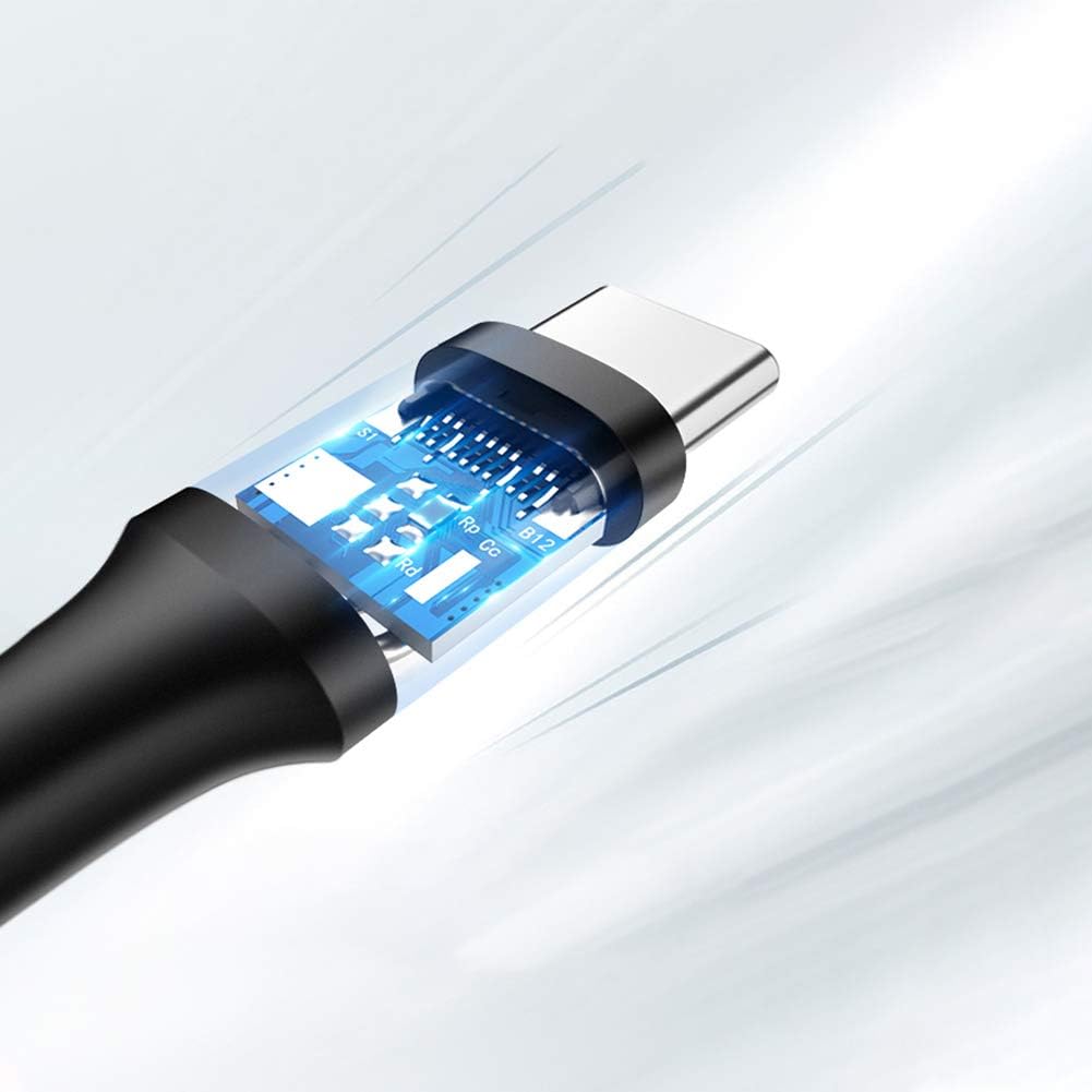 USB-A to USB-C Data and Charging Cable UGREEN US287, 18W, 0.25m, Black 