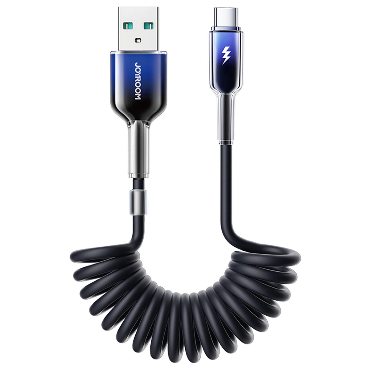Kabl za podatke i punjenje USB-A - USB-C Joyroom S-A43 Crystal, 60W, 1.5m, Crni