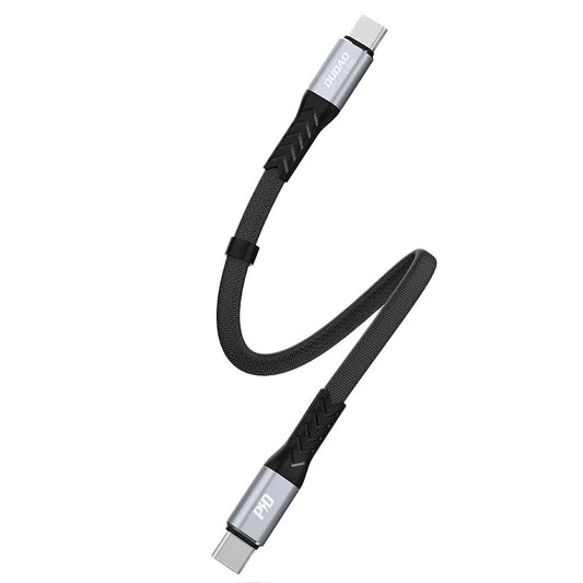 Kabl za podatke i punjenje USB-C - USB-C Dudao L10C, 100W, 0.23m, Crni
