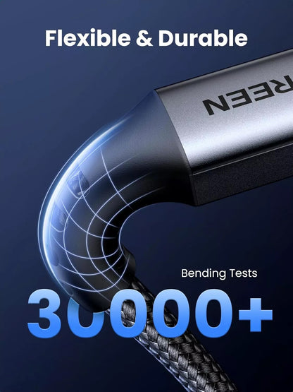 Kabl za Prenos Podataka i Punjenje USB-C - USB-C UGREEN US567, 60W, 2m, Sivi