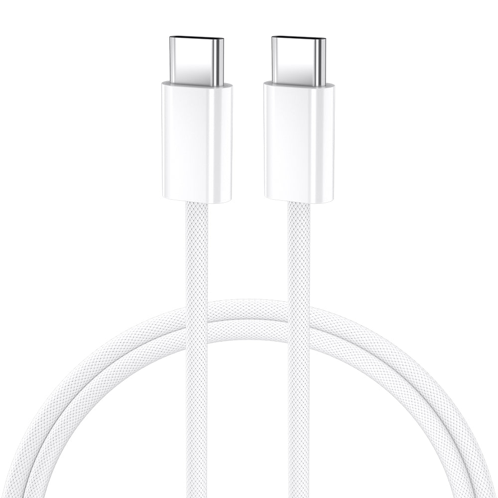 Kabl za prenos podataka i punjenje USB-C - USB-C BWOO BO-X284, 60W, 1m, Bela