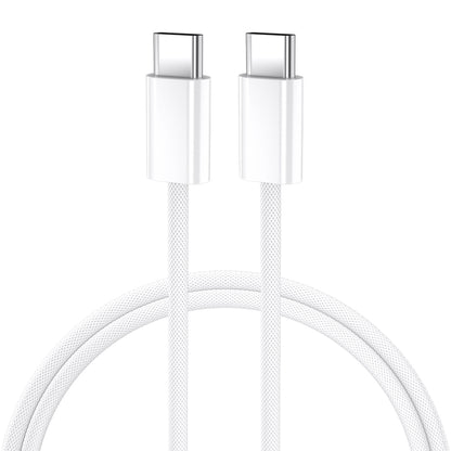 Kabl za prenos podataka i punjenje USB-C - USB-C BWOO BO-X284, 60W, 1m, Bela