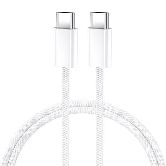 Kabl za prenos podataka i punjenje USB-C - USB-C BWOO BO-X284, 60W, 1m, Bela