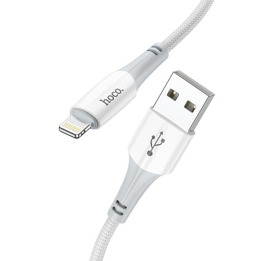 Kabl za podatke i punjenje USB-A - Lightning HOCO X70, 18W, 1m, Bel