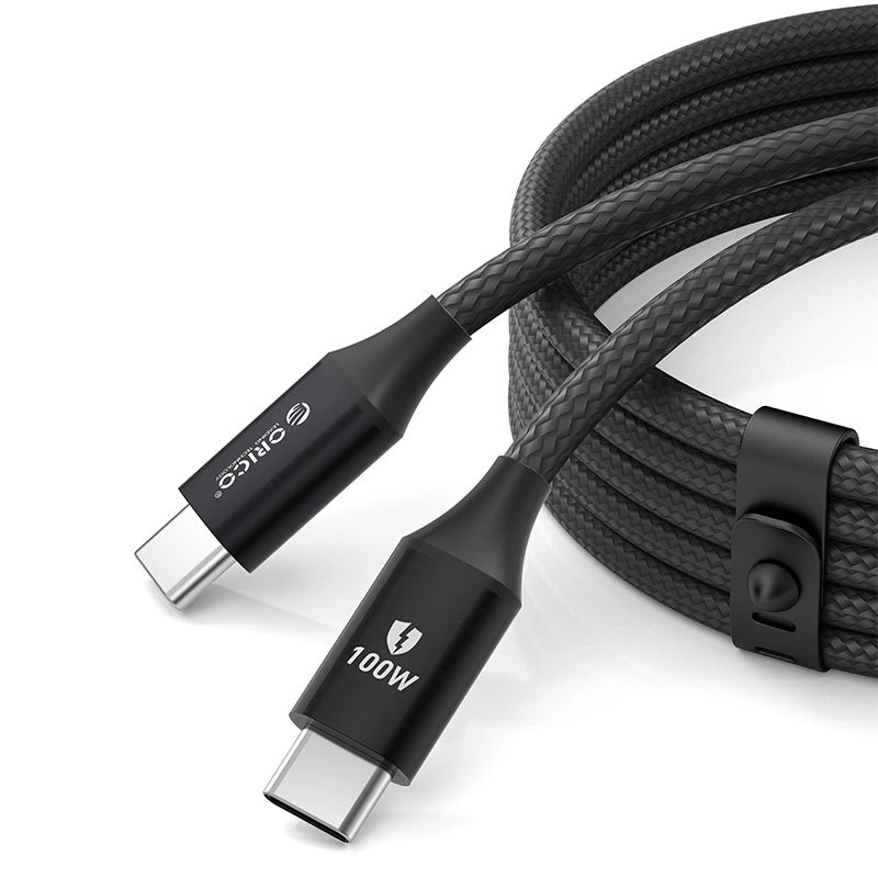 Kabl za podatke i punjenje USB-C - USB-C Orico CDX, 100W, 1m, Crni
