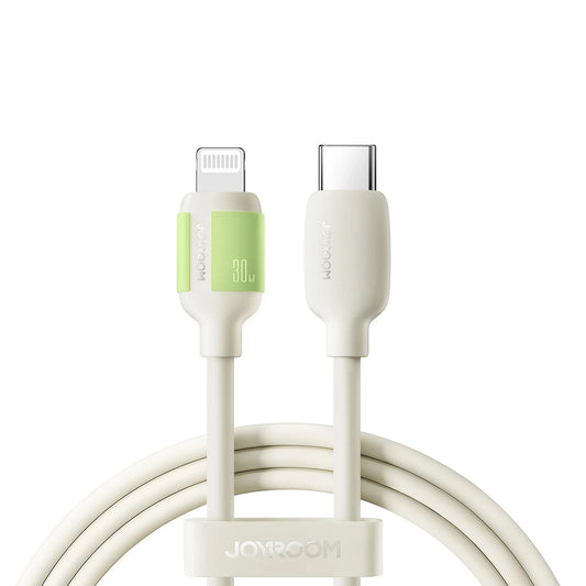 Kabl za prenos podataka i punjenje USB-C - Lightning Joyroom S-A53, 30W, 1.2m, Bež