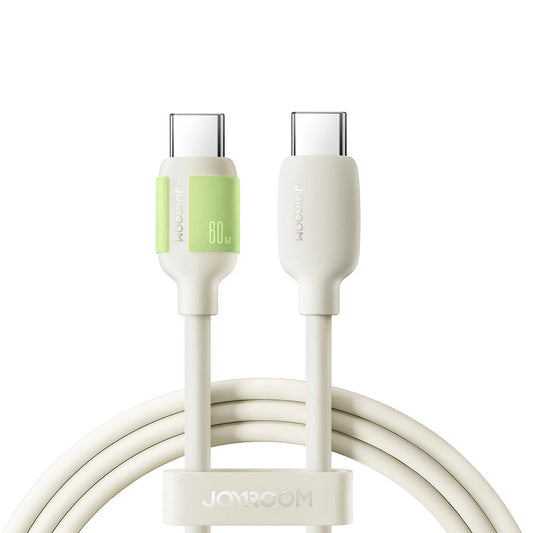 Kabl za prenos podataka i punjenje USB-C - USB-C Joyroom S-A53, 60W, 1.2m, Bež