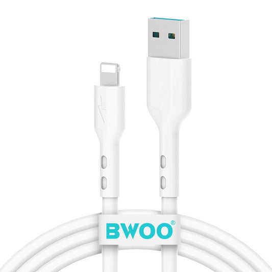 Kabl za podatke i punjenje USB-A - Lightning BWOO X172L, 18W, 1m, Beli