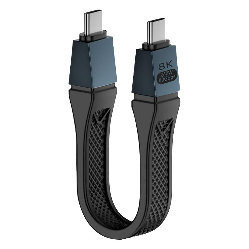 Kabl za prenos podataka i punjenje USB-C - USB-C OEM 8K Video, 240W, 0.13m, Crni