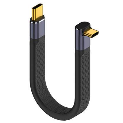 Kabl za prenos podataka i punjenje USB-C - USB-C OEM Angled 8K Video Version 2, 240W, 0.15m, Crni