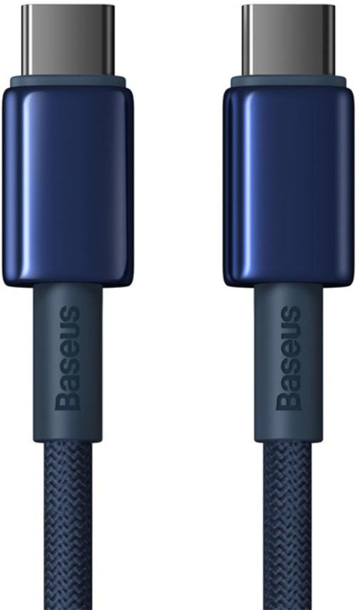 Kabl za podatke i punjenje USB-C - USB-C Baseus Tungsten Gold, 100W, 2m, Tamnoplavi P10319800321-04