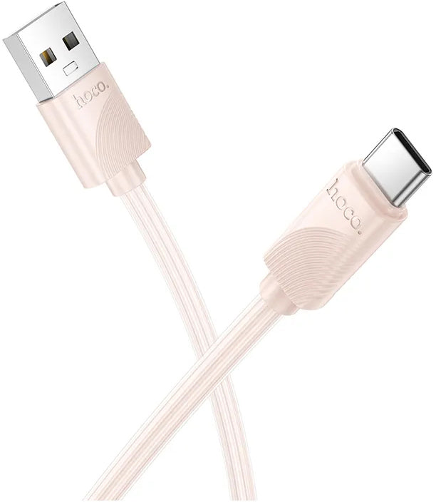Kabl za podatke i punjenje USB-A - USB-C HOCO X114, 18W, 1m, Roze