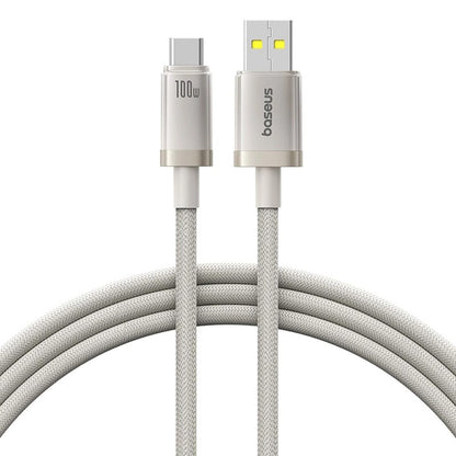 Kabl za prenos podataka i punjenje USB-A - USB-C Baseus Titanium, 100W, 1m, Srebrni P10378102G21-00