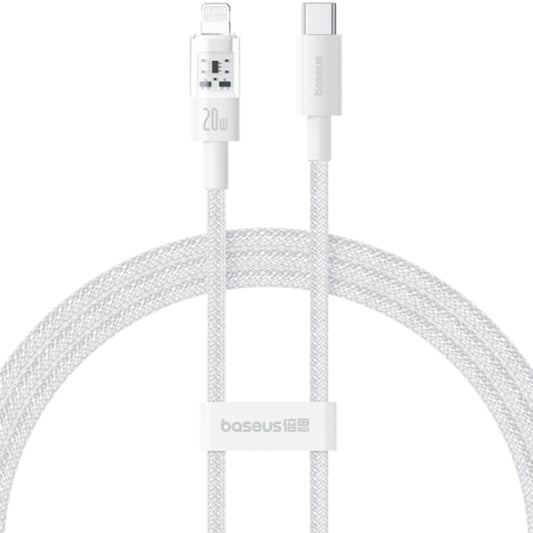 Kabl za prenos podataka i punjenje USB-C - Lightning Baseus Gem, 20W, 1m, Beli P10373001211-00