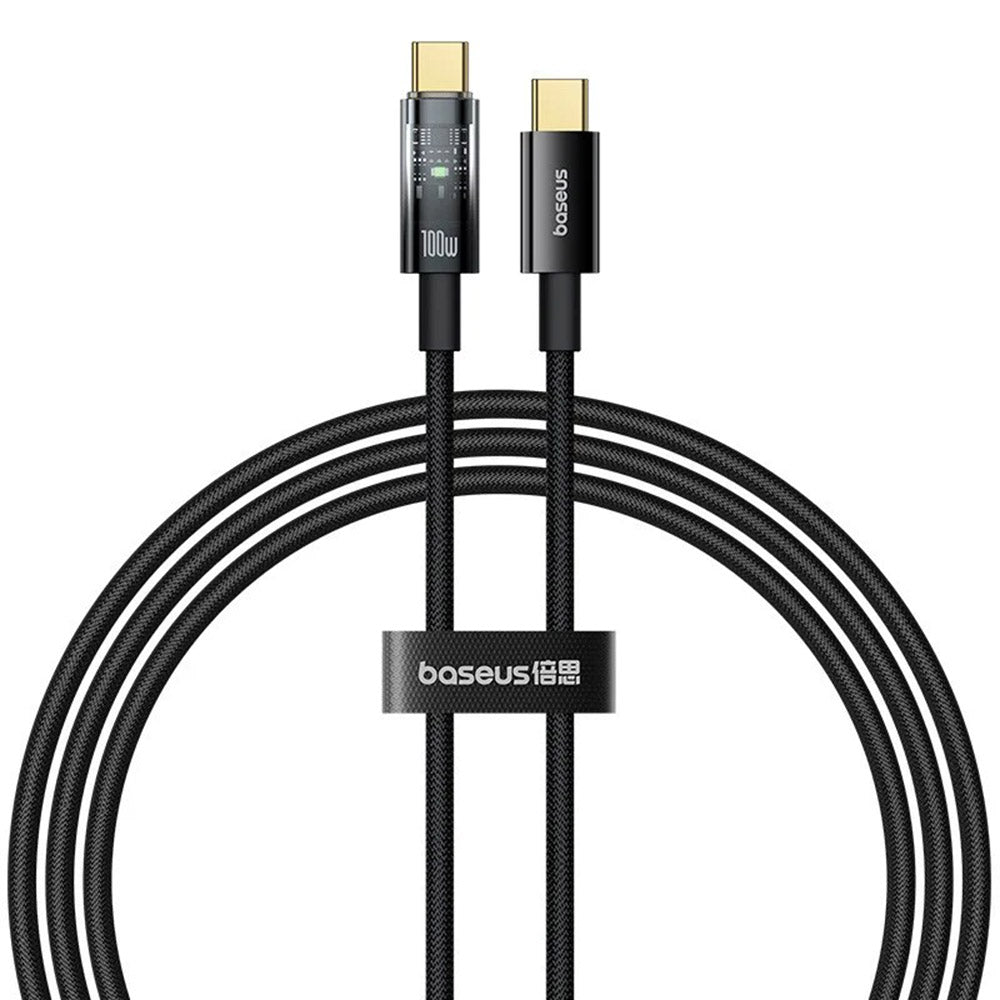 Kabl za prenos podataka i punjenje USB-C - USB-C Baseus Explorer, 100W, 2m, Crni P10319704111-00