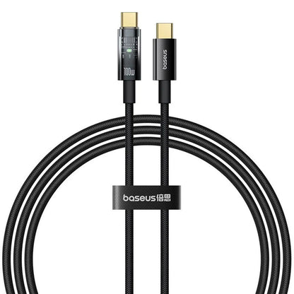 Kabl za prenos podataka i punjenje USB-C - USB-C Baseus Explorer, 100W, 2m, Crni P10319704111-00