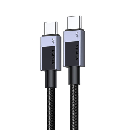 Kabl za prenos podataka i punjenje USB-C - USB-C UGREEN L512, 100W, 0.5m, Sivi