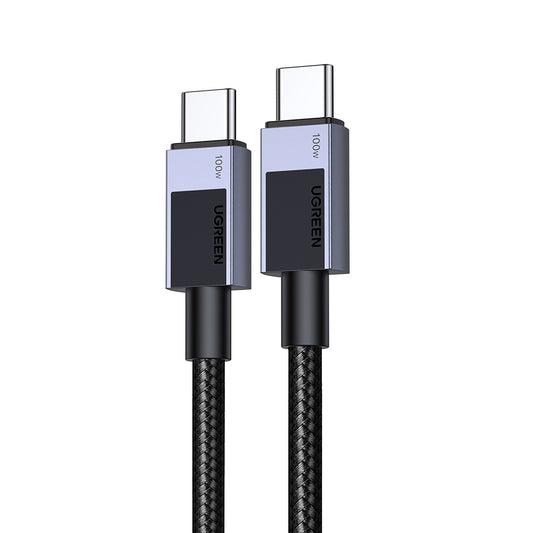Kabl za prenos podataka i punjenje USB-C - USB-C UGREEN L512, 100W, 0.5m, Sivi