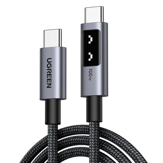 Kabl za Prenos Podataka i Punjenje USB-C - USB-C UGREEN L509, 100W, 1m, Sivi