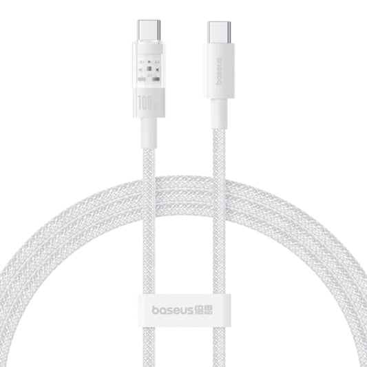 Kabl za prenos podataka i punjenje USB-C - USB-C Baseus Gem, 100W, 2m, Beli P10373000211-01