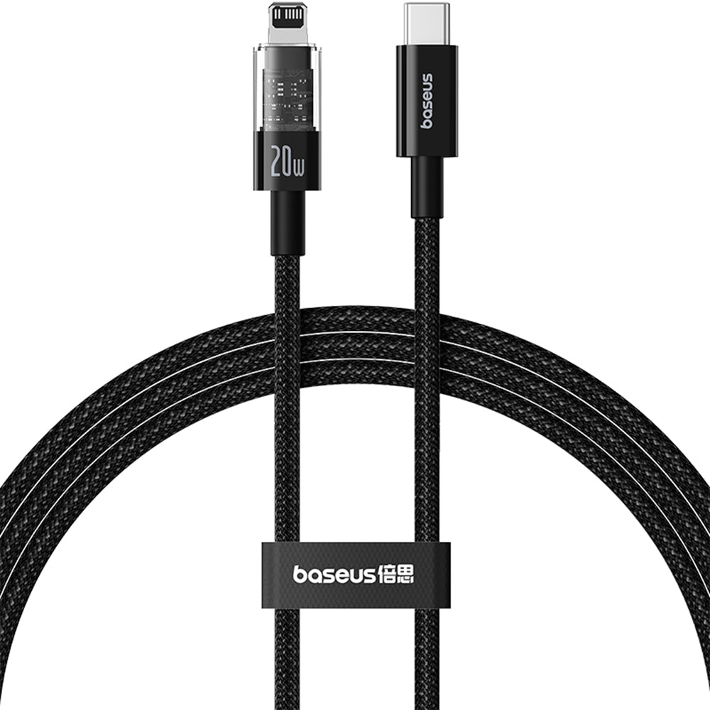 Kabl za prenos podataka i punjenje USB-C - Lightning Baseus Gem, 20W, 1m, Crni P10373001111-00