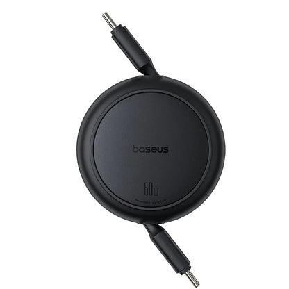 Kabl za podatke i punjenje USB-C - USB-C Baseus Free2Pull Mini Retractable, 60W, 1m, Crni P10364500111-01