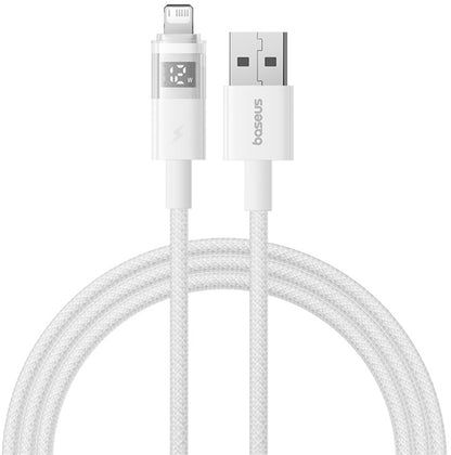 Kabl za prenos podataka i punjenje USB-A - Lightning Baseus Display 2, 18W, 2m, Beli P10382700211-01