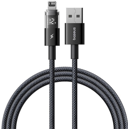 Kabl za prenos podataka i punjenje USB-A - Lightning Baseus Display 2, 18W, 2m, Crni P10382700121-01