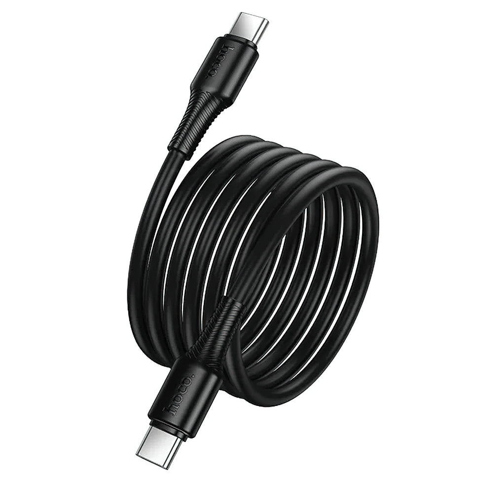 Kabl za prenos podataka i punjenje USB-C - USB-C HOCO X120, 60W, 1m, Crni