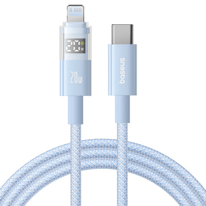 Kabl za prenos podataka i punjenje USB-C - Lightning Baseus Display 2, 20W, 1m, Plavi P10382703311-00