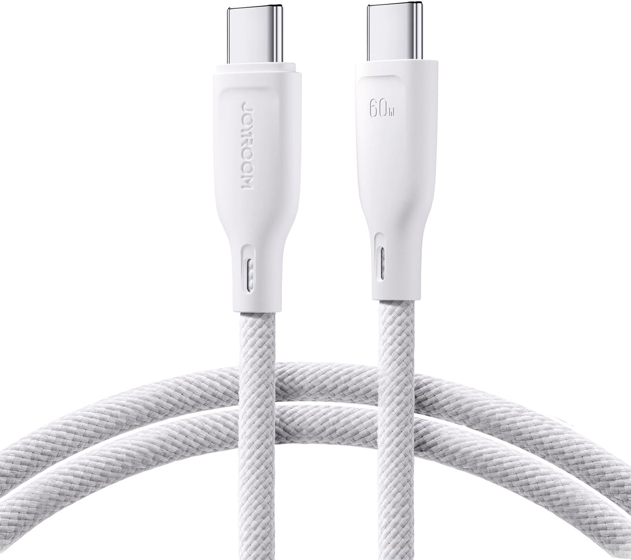 Kabl za podatke i punjenje USB-C - USB-C Joyroom Multi-Color S-A34, 60W, 1m, Bela