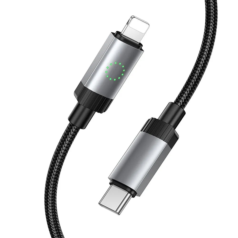 USB-C - Lightning HOCO X117 kabl za prenos podataka i punjenje, 27W, 1m, Crni