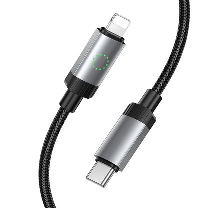 USB-C - Lightning HOCO X117 kabl za prenos podataka i punjenje, 27W, 1m, Crni