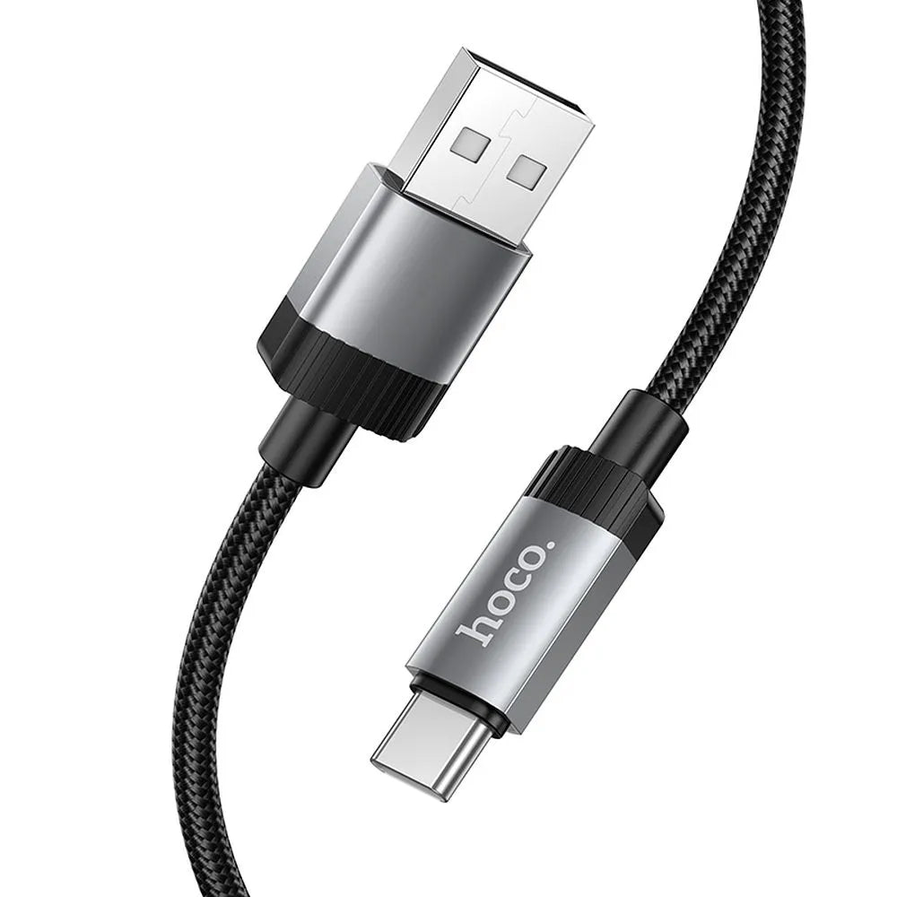 Kabl za podatke i punjenje USB-A - USB-C HOCO X117, 60W, 1m, Crni