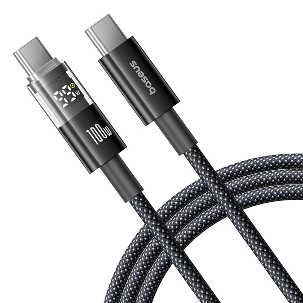 Kabl za prenos podataka i punjenje USB-C - USB-C Baseus Display 2, 100W, 1m, Crni P10382702121-00