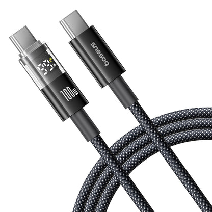 Kabl za prenos podataka i punjenje USB-C - USB-C Baseus Display 2, 100W, 1m, Crni P10382702121-00